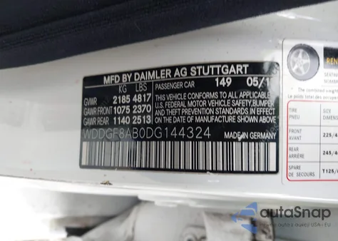 2013 Mercedes-Benz C 300 Sport 4Matic из США, поврежденный, VIN WDDGF8AB0DG144324